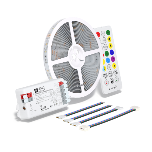 Выгодный набор: Умный RGB IC контроллер с Zigbee + пульт ДУ для адресной ленты с Яндекс Алисой + лента 10 метров