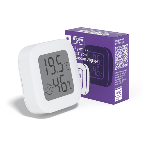 Умный Zigbee датчик температуры и влажности с Алисой и Google Assistant 